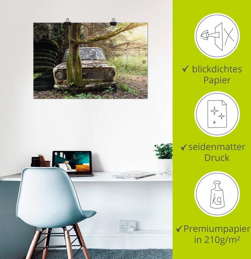 Artland Artprint Lost Places roestige Lada- verlaten als poster in verschillende formaten maten - Foto 2