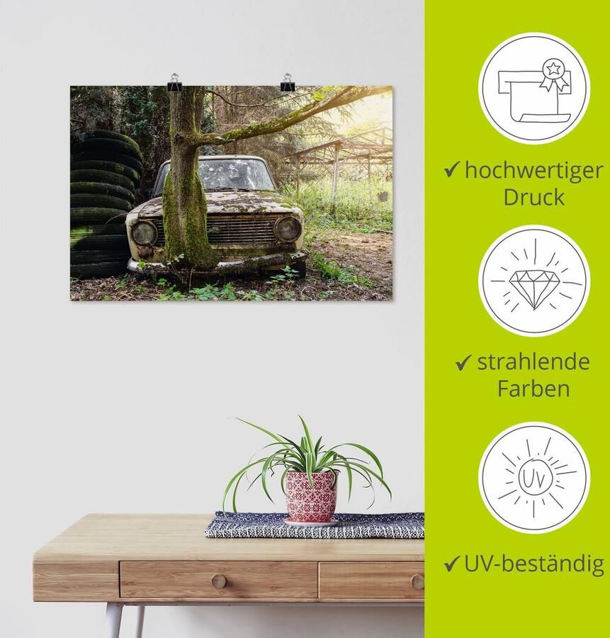 Artland Artprint Lost Places roestige Lada- verlaten als poster in verschillende formaten maten - Foto 3