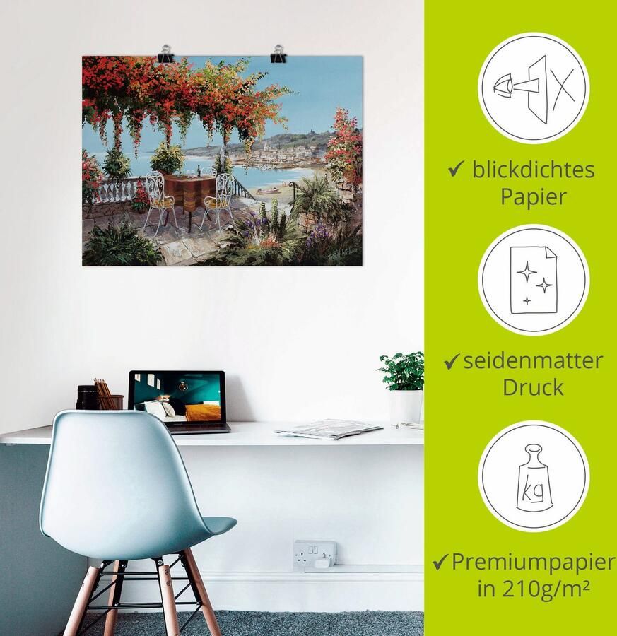 Artland Artprint Maakt mijn dag perfect als artprint op linnen poster in verschillende formaten maten - Foto 3