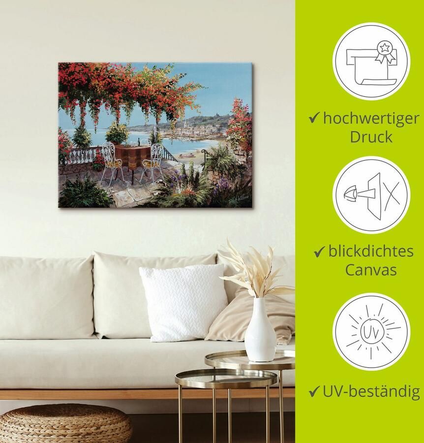 Artland Artprint Maakt mijn dag perfect als artprint op linnen poster in verschillende formaten maten - Foto 3