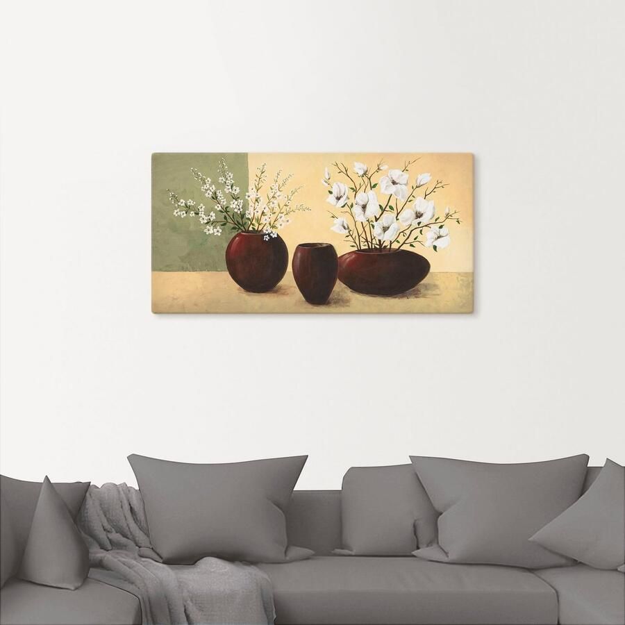 Artland Artprint op linnen Magnolia's