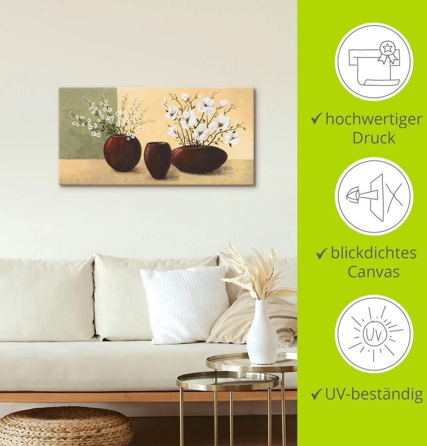 Artland Artprint op linnen Magnolia's - Foto 3