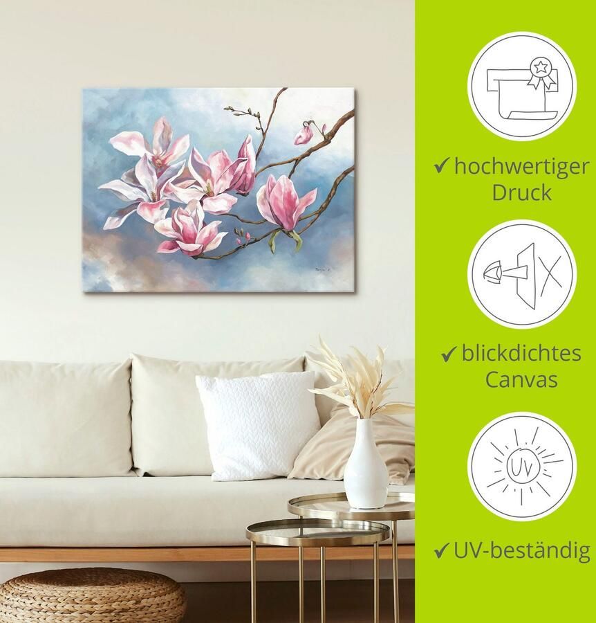 Artland Artprint op linnen Magnoliatak - Foto 3