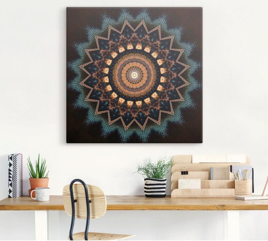Artland Artprint Mandala kosmisch bewustzijn als artprint van aluminium artprint voor buiten artprint op linnen poster muursticker - Foto 4