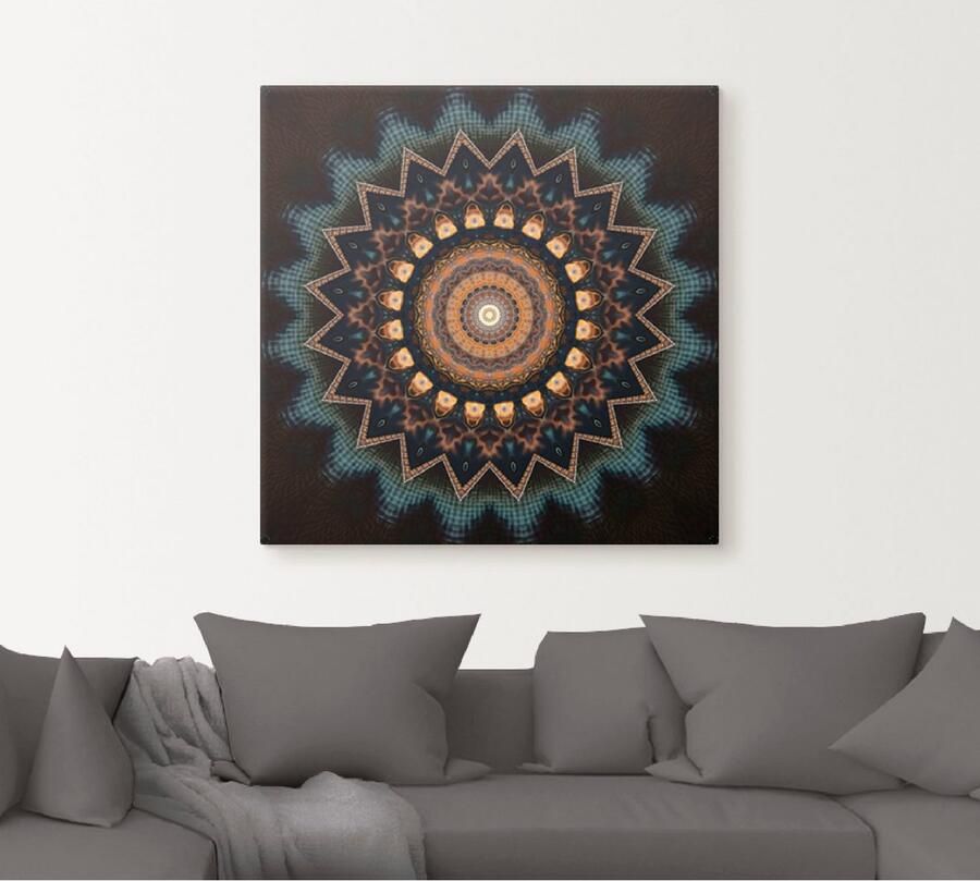 Artland Artprint Mandala kosmisch bewustzijn als artprint van aluminium artprint voor buiten artprint op linnen poster muursticker - Foto 5