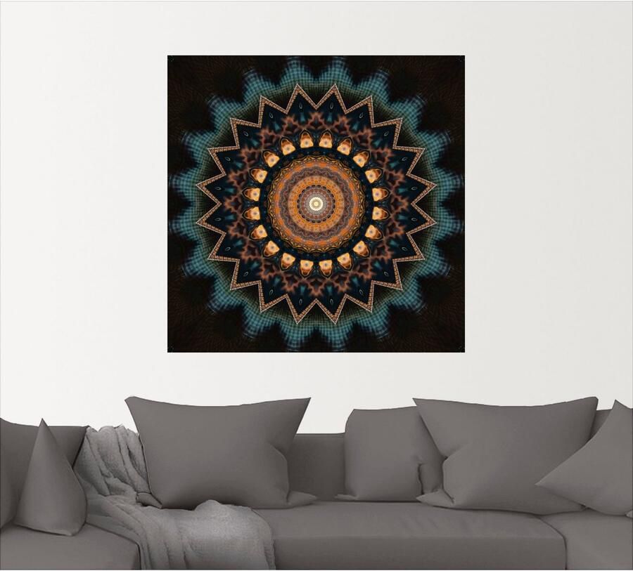 Artland Artprint Mandala kosmisch bewustzijn als artprint van aluminium artprint voor buiten artprint op linnen poster muursticker - Foto 3