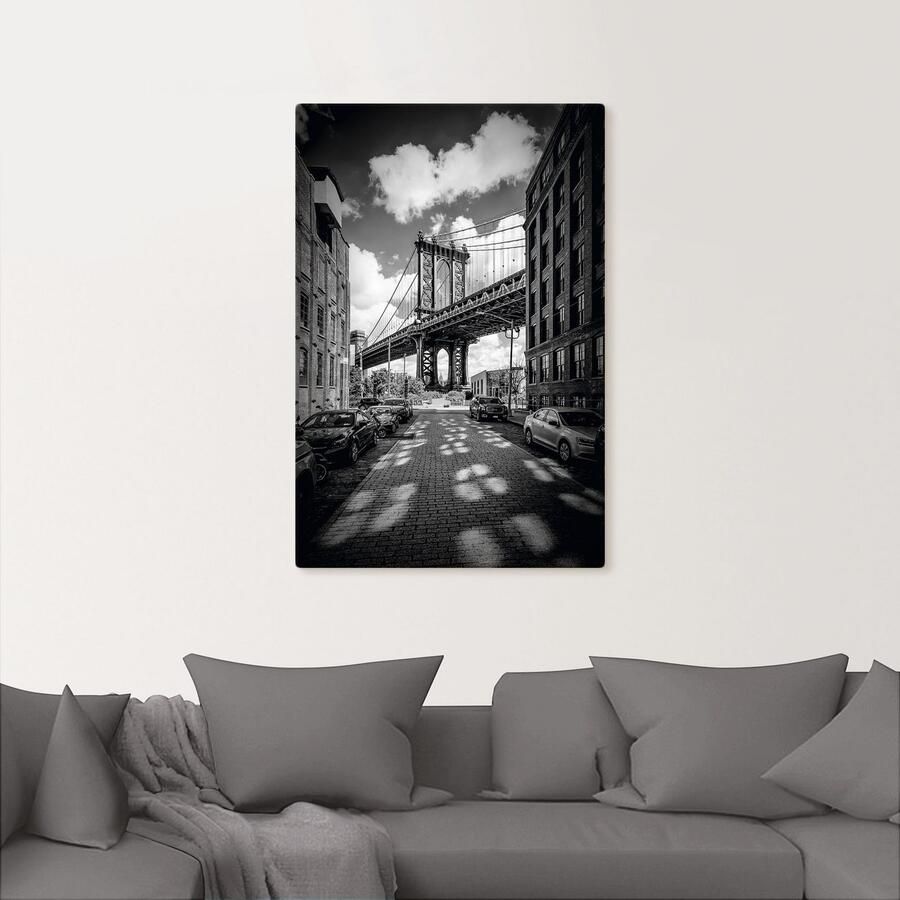 Artland Artprint op linnen Manhattan Bridge in Brooklyn New York - Foto 2