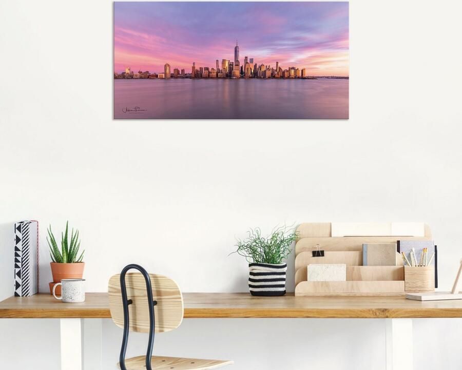 Artland Artprint Manhattan skyline als artprint van aluminium artprint voor buiten artprint op linnen in verschillende maten - Foto 6