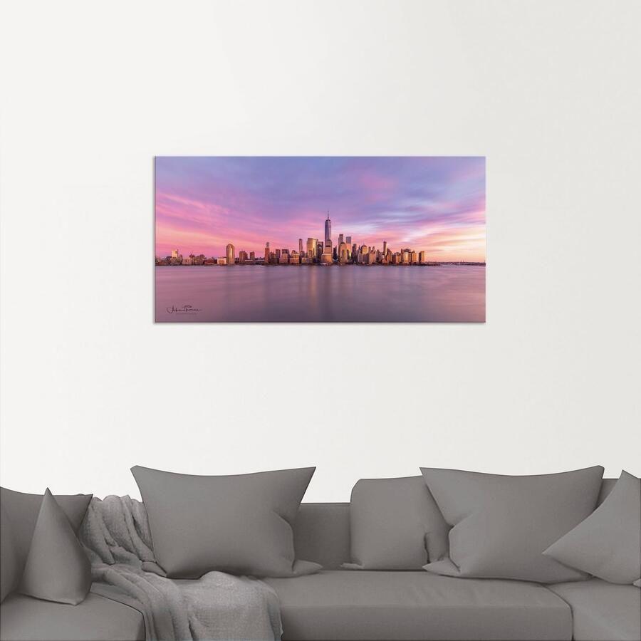 Artland Artprint Manhattan skyline als artprint van aluminium artprint voor buiten artprint op linnen in verschillende maten - Foto 2