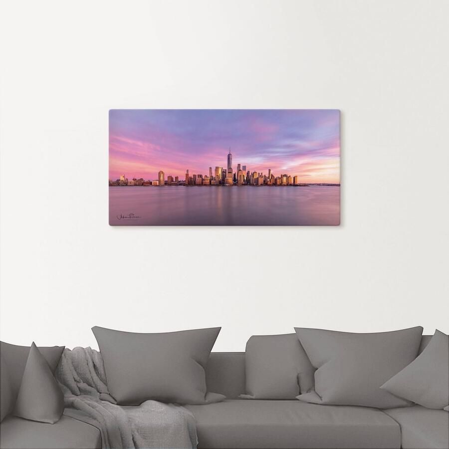 Artland Artprint Manhattan skyline als artprint van aluminium artprint voor buiten artprint op linnen in verschillende maten - Foto 2