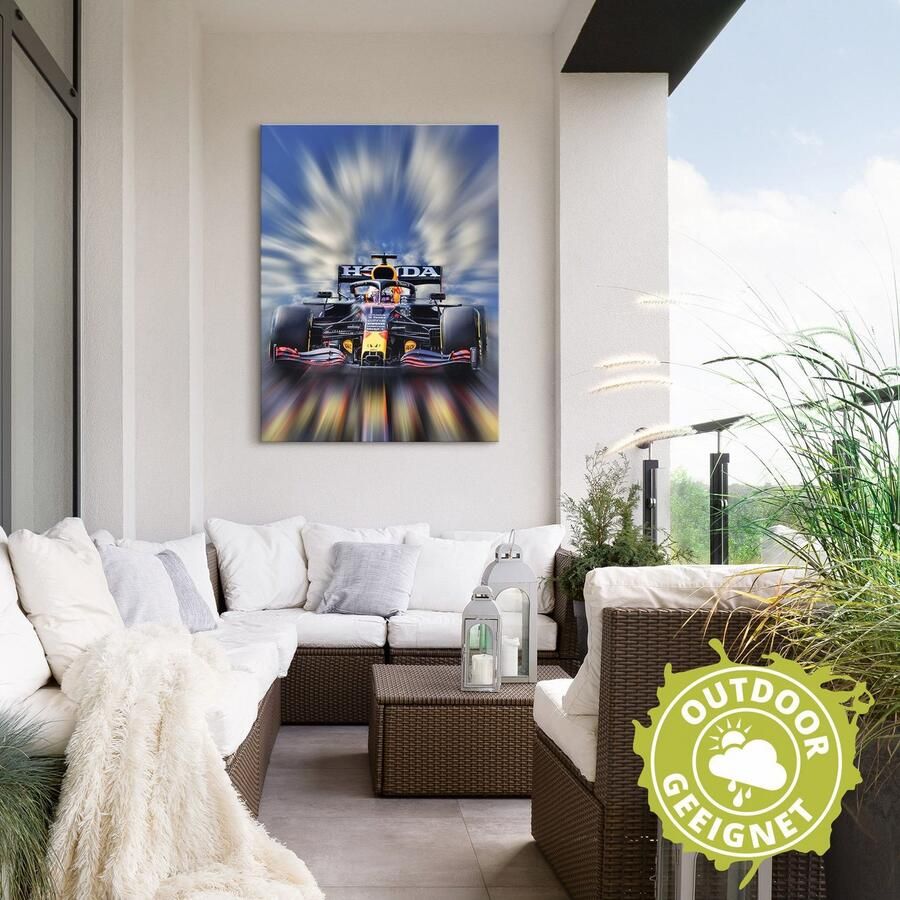Artland Artprint Max Verstappen wereldkampioen Formule 1 als artprint van aluminium artprint voor buiten artprint op linnen poster muursticker - Foto 2