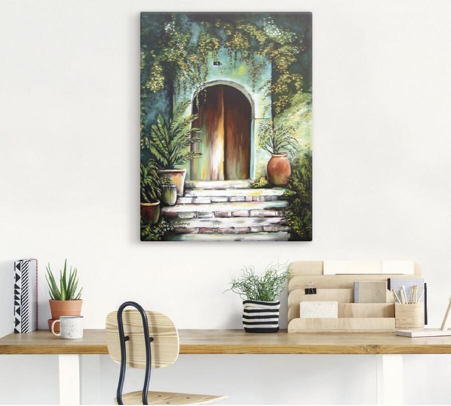 Artland Artprint Mediterraan tuinparadijs als artprint van aluminium artprint voor buiten artprint op linnen poster muursticker - Foto 3