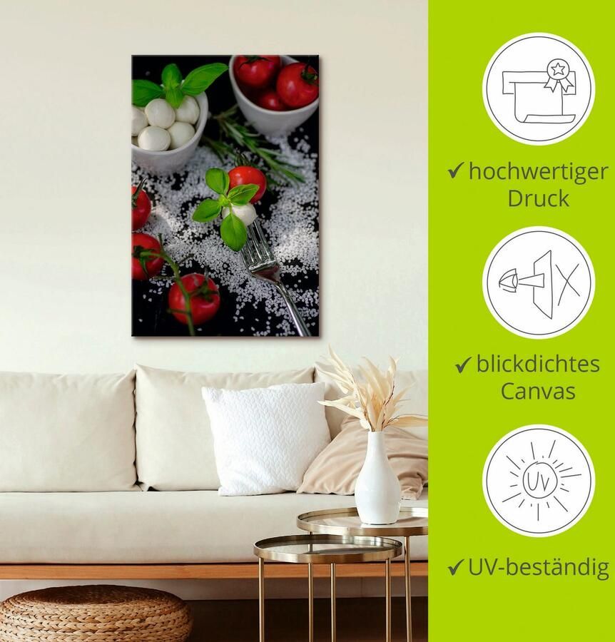 Artland Artprint Mediterrane uit de keuken als artprint op linnen muursticker in verschillende maten - Foto 2