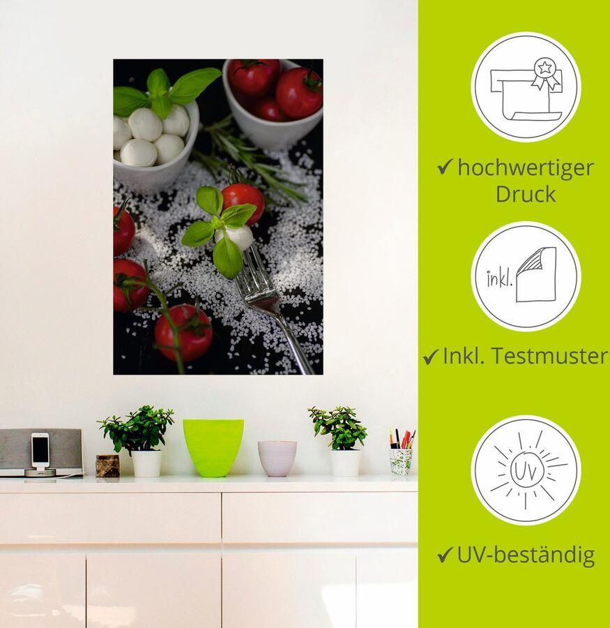 Artland Artprint Mediterrane uit de keuken als artprint op linnen muursticker in verschillende maten - Foto 3