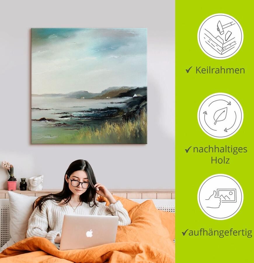 Artland Artprint Meer als artprint op linnen poster in verschillende formaten maten