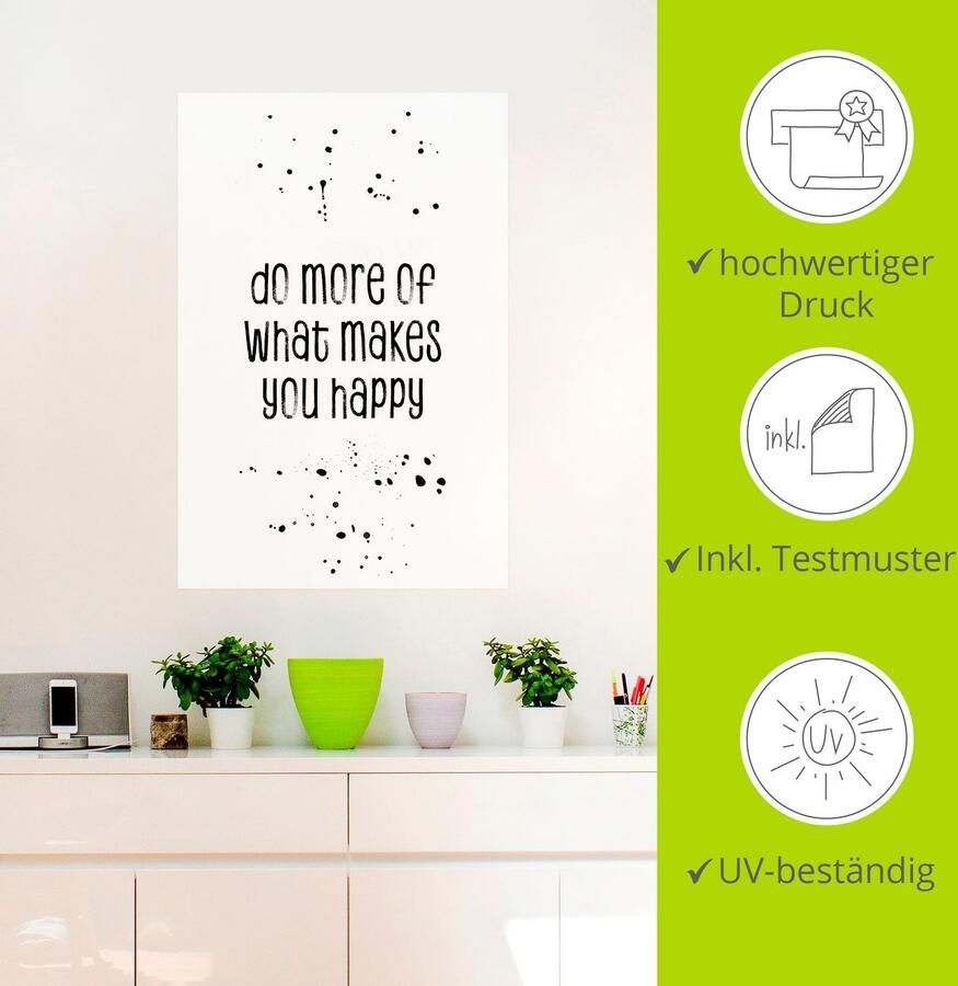Artland Artprint Meer van wat gelukkig maakt als artprint op linnen poster muursticker in verschillende maten - Foto 3