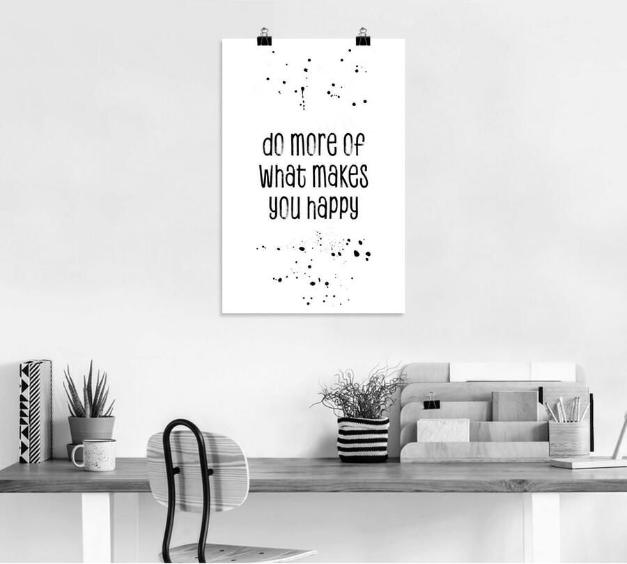 Artland Artprint Meer van wat gelukkig maakt als artprint op linnen poster muursticker in verschillende maten - Foto 4