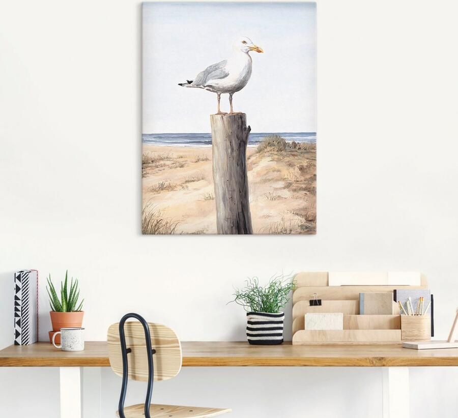Artland Artprint Meeuw als artprint van aluminium artprint voor buiten artprint op linnen poster muursticker - Foto 5
