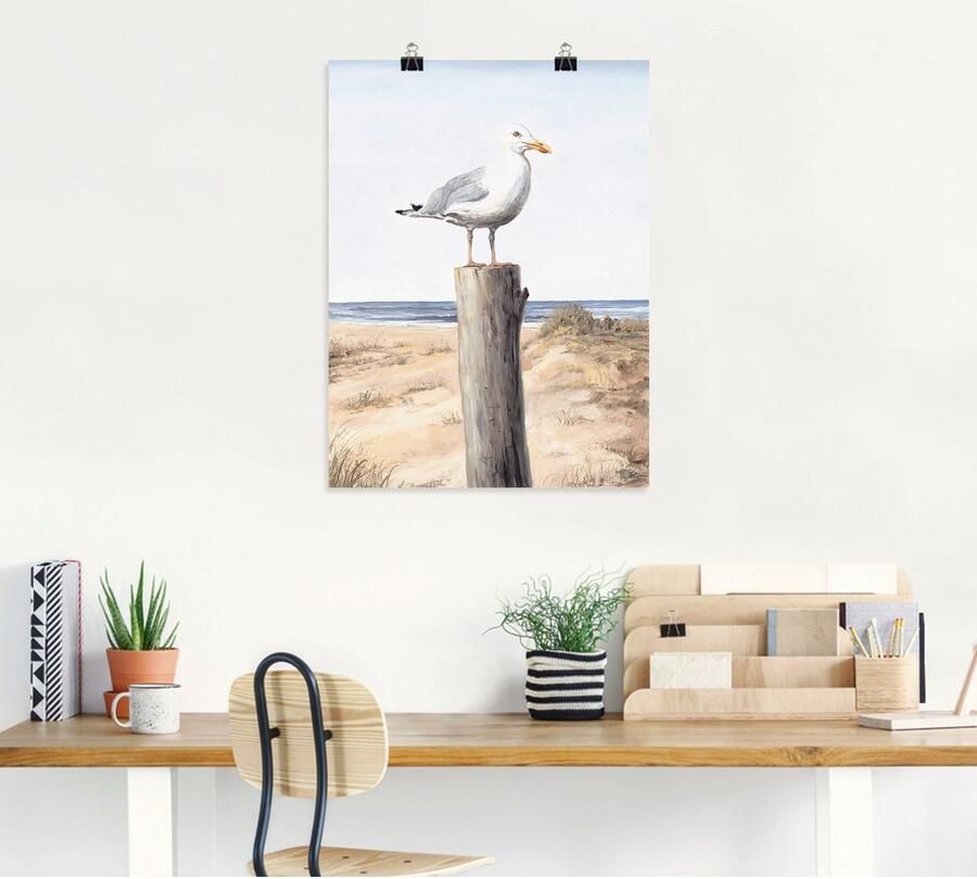 Artland Artprint Meeuw als artprint van aluminium artprint voor buiten artprint op linnen poster muursticker - Foto 5
