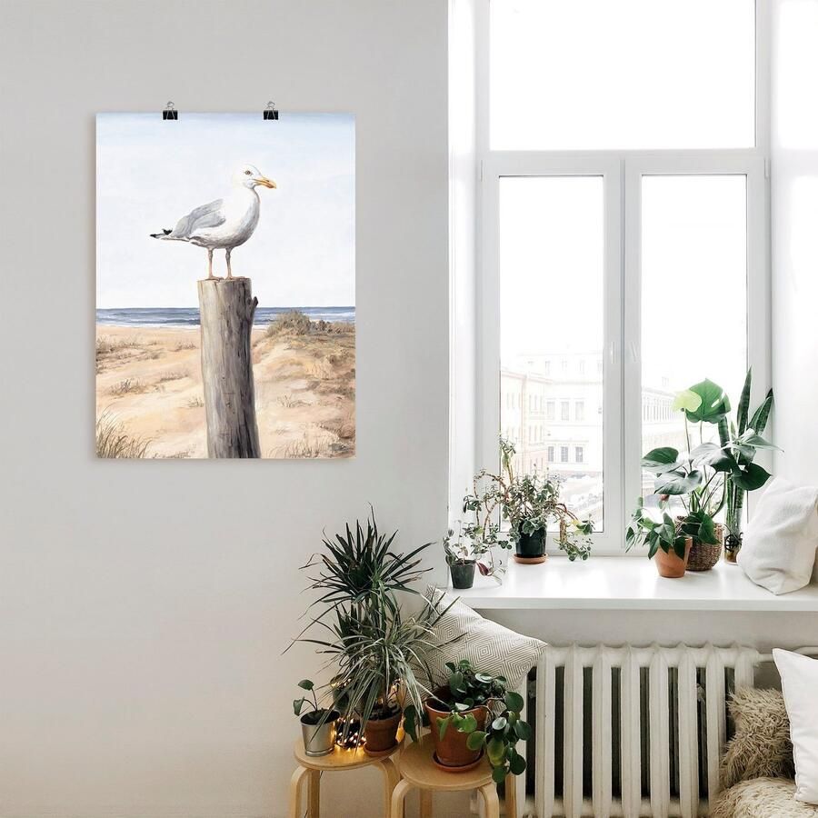 Artland Artprint Meeuw als artprint van aluminium artprint voor buiten artprint op linnen poster muursticker - Foto 2