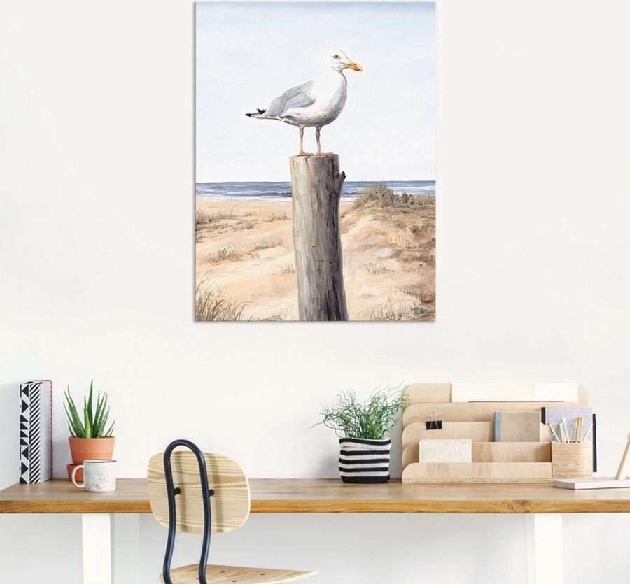 Artland Artprint Meeuw als artprint van aluminium artprint voor buiten artprint op linnen poster muursticker - Foto 7