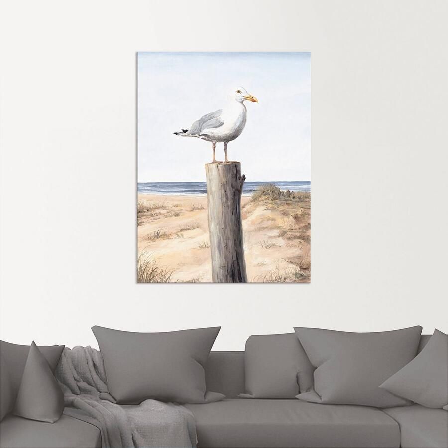 Artland Artprint Meeuw als artprint van aluminium artprint voor buiten artprint op linnen poster muursticker - Foto 3