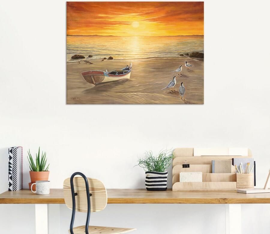 Artland Artprint Meeuwen als artprint van aluminium artprint voor buiten artprint op linnen poster in verschillende maten. maten - Foto 6