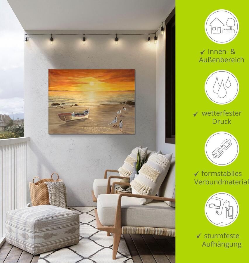 Artland Artprint Meeuwen als artprint van aluminium artprint voor buiten artprint op linnen poster in verschillende maten. maten - Foto 5