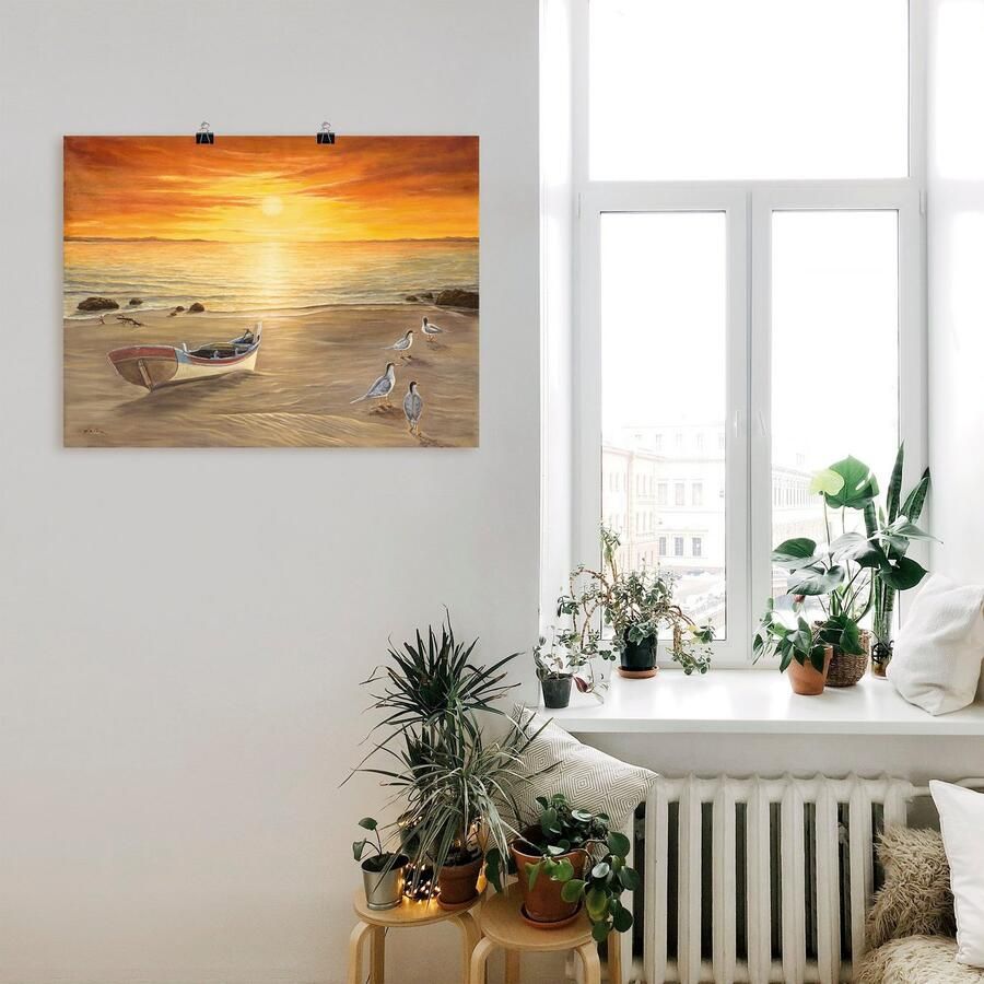 Artland Artprint Meeuwen als artprint van aluminium artprint voor buiten artprint op linnen poster in verschillende maten. maten - Foto 2