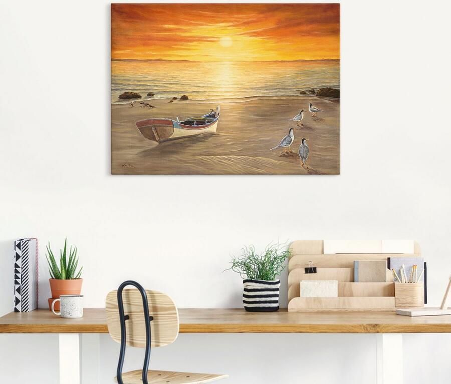 Artland Artprint Meeuwen als artprint van aluminium artprint voor buiten artprint op linnen poster in verschillende maten. maten - Foto 6