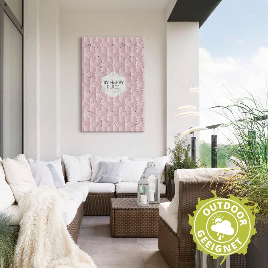 Artland Artprint Mijn gelukkige plek als artprint van aluminium artprint voor buiten poster in diverse formaten