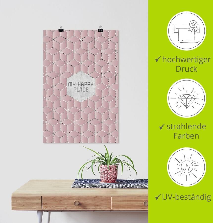 Artland Artprint Mijn gelukkige plek als artprint van aluminium artprint voor buiten poster in diverse formaten - Foto 3