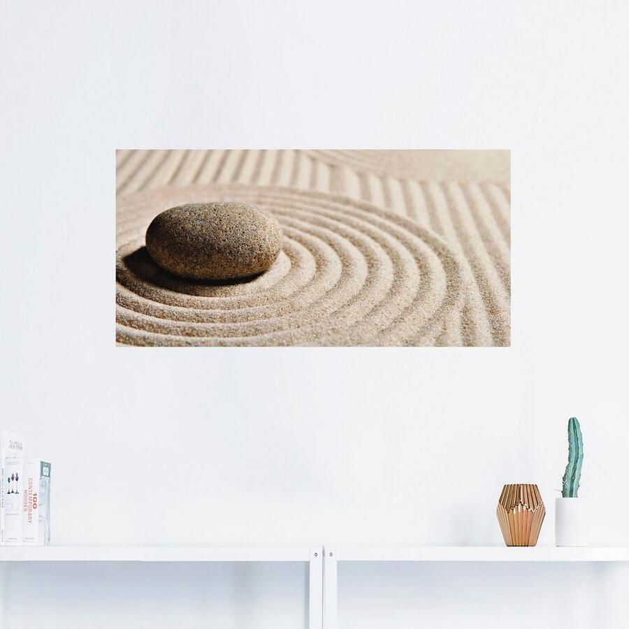 Artland Artprint Mini zen tuin zand als artprint op linnen poster muursticker in verschillende maten - Foto 2