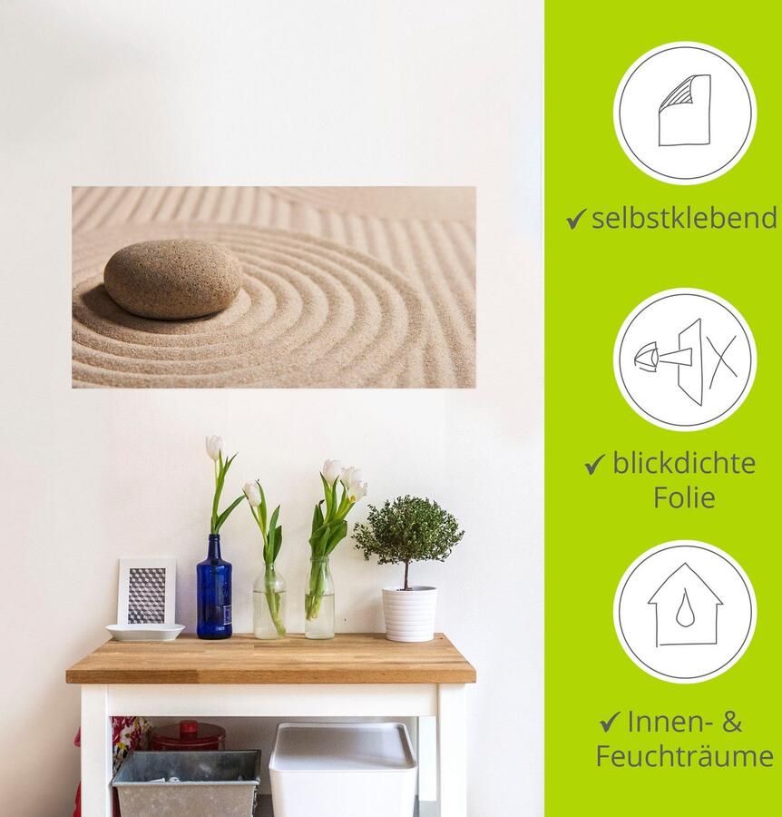 Artland Artprint Mini zen tuin zand als artprint op linnen poster muursticker in verschillende maten - Foto 4