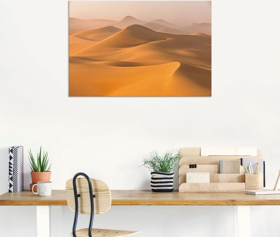 Artland Artprint Mist in de Rub al Khali woestijn als artprint van aluminium artprint voor buiten artprint op linnen in verschillende maten - Foto 6