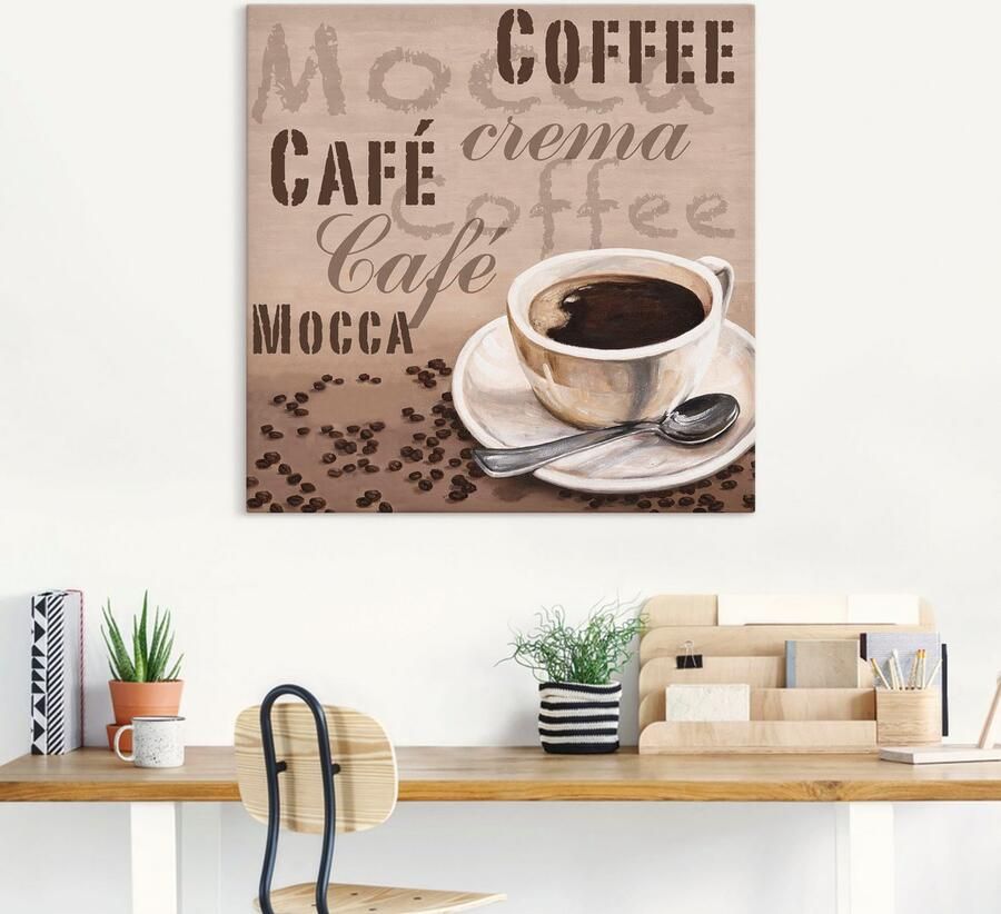 Artland Artprint Mocca Koffie als artprint op linnen in verschillende maten - Foto 5