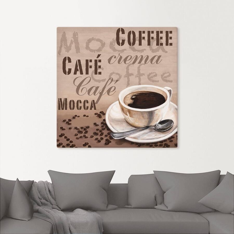 Artland Artprint Mocca Koffie als artprint op linnen in verschillende maten - Foto 2