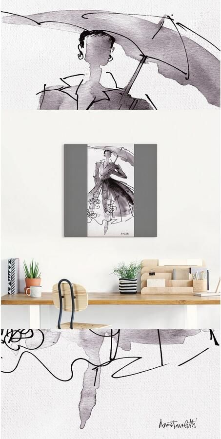Artland Artprint op linnen Mode schetsboek VI - Foto 7