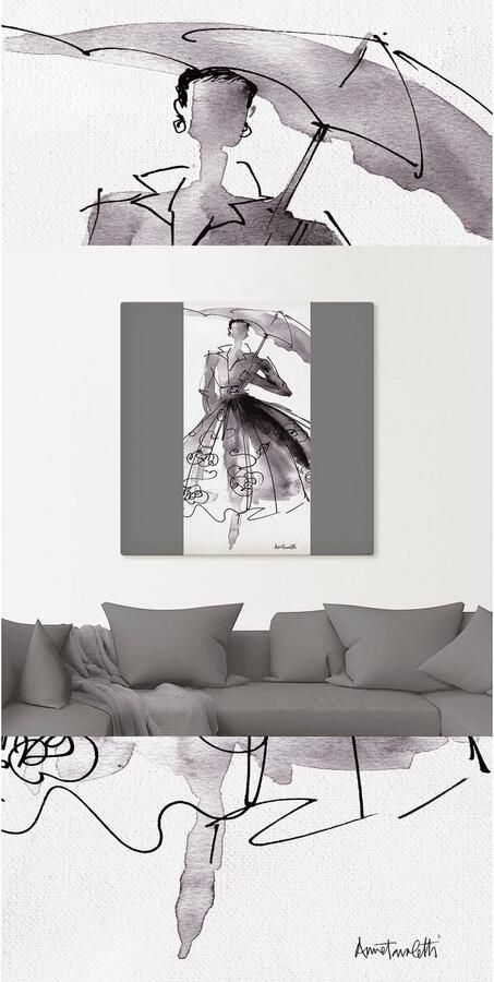 Artland Artprint op linnen Mode schetsboek VI - Foto 8