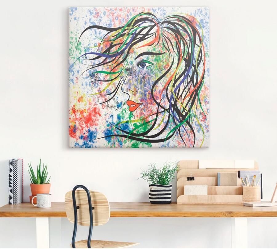 Artland Artprint Modern portret als artprint van aluminium artprint voor buiten artprint op linnen poster in verschillende maten. maten - Foto 5