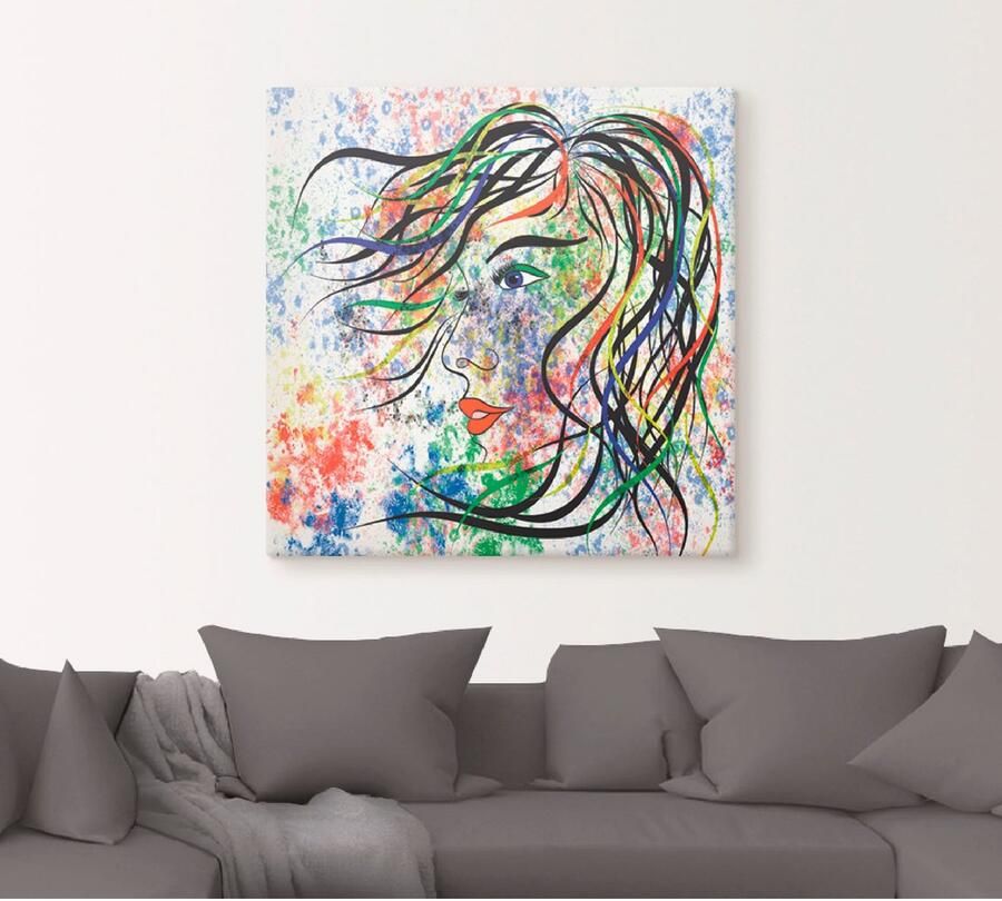 Artland Artprint Modern portret als artprint van aluminium artprint voor buiten artprint op linnen poster in verschillende maten. maten - Foto 6