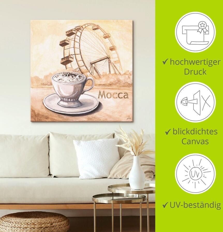 Artland Artprint Mokka in Wenen als artprint op linnen muursticker in verschillende maten - Foto 4