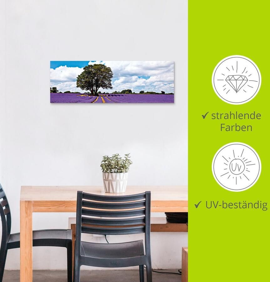 Artland Artprint Mooi lavendelveld in de zomer als artprint van aluminium artprint voor buiten artprint op linnen in verschillende maten - Foto 3