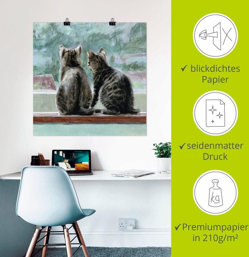 Artland Artprint Mooi uitzicht als artprint op linnen poster in verschillende formaten maten - Foto 2