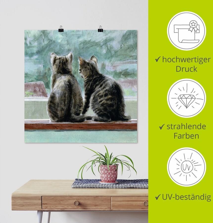 Artland Artprint Mooi uitzicht als artprint op linnen poster in verschillende formaten maten - Foto 3