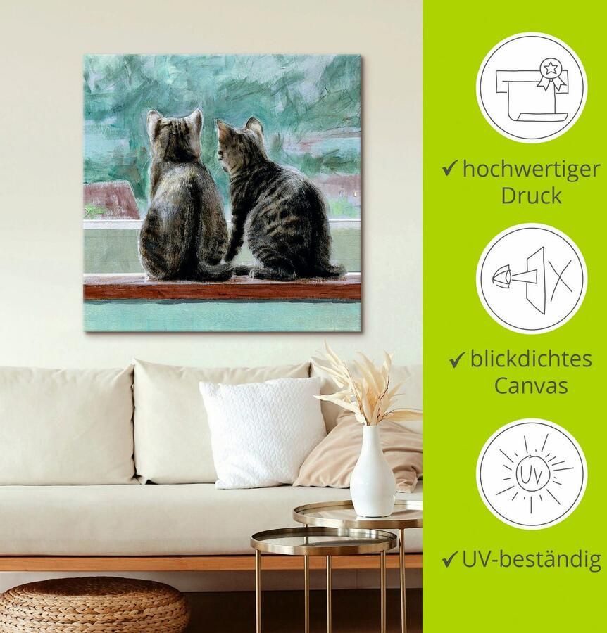 Artland Artprint Mooi uitzicht als artprint op linnen poster in verschillende formaten maten - Foto 2