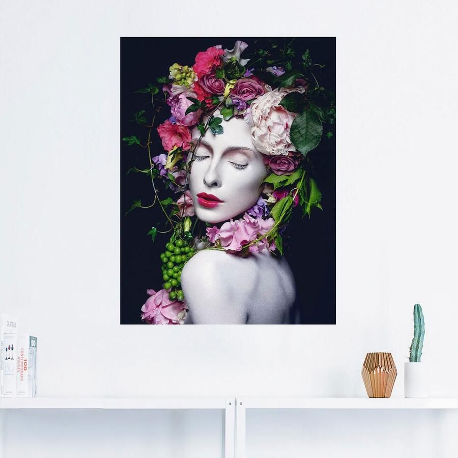 Artland Artprint Mooie Bloemenkoningin als artprint van aluminium artprint voor buiten artprint op linnen poster muursticker - Foto 3