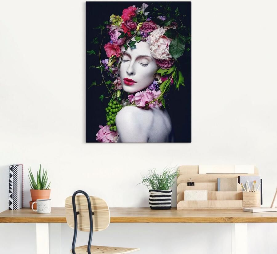 Artland Artprint Mooie Bloemenkoningin als artprint van aluminium artprint voor buiten artprint op linnen poster muursticker - Foto 4