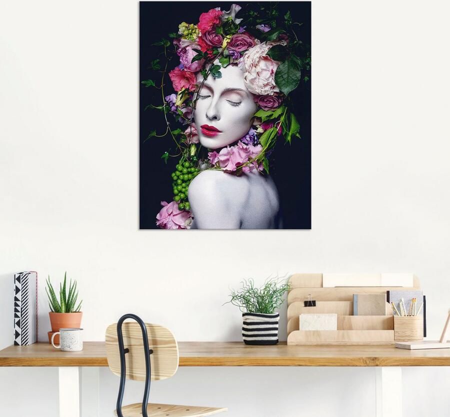 Artland Artprint Mooie Bloemenkoningin als artprint van aluminium artprint voor buiten artprint op linnen poster muursticker - Foto 5