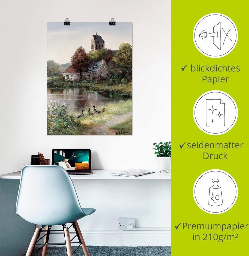 Artland Artprint Mooie dag als artprint op linnen poster in verschillende formaten maten - Foto 2